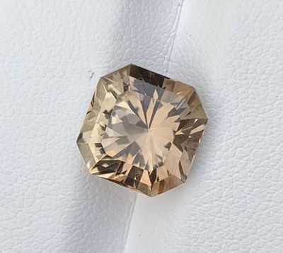 For Jewelry 6.1ct Brown Champagne Topaz Asscher Cut -10mm African Loose Gemstone