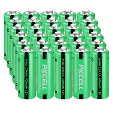 40Pcs Rechargeable Battery 1.2v 2/3AAA 400mAh NiMH Batteries Button Top