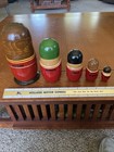 VTG Chicago Bulls Russian Nesting Dolls Wood Jordan, Rodman, Pippen, Harper Kerr — photo 2