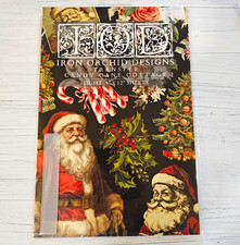 Iron Orchid Designs IOD Candy Cane Cottage Transfer Set, 8 Sheets