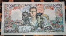 Billet 5000 Francs Empire Français 24/5/1945 ( Billet Factice / FAUX )