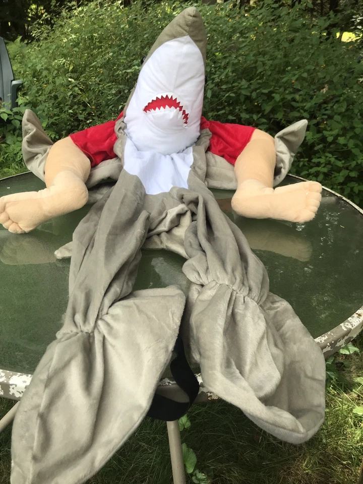 Disfraz unisex Ride-a-shark para adulto talla grande se adapta a la mayoría Foto 3 de 4