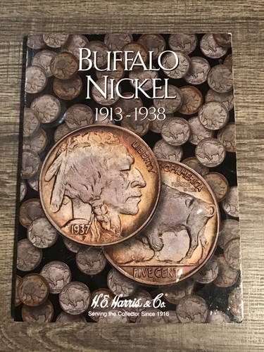 H.E.Harris Buffalo Nickel Coin Folder Without Coins