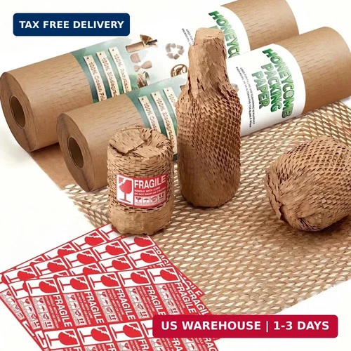 Honeycomb Packing Paper 15" W x 150' L (2Pcs) Bubble Cushioning - product listing photo