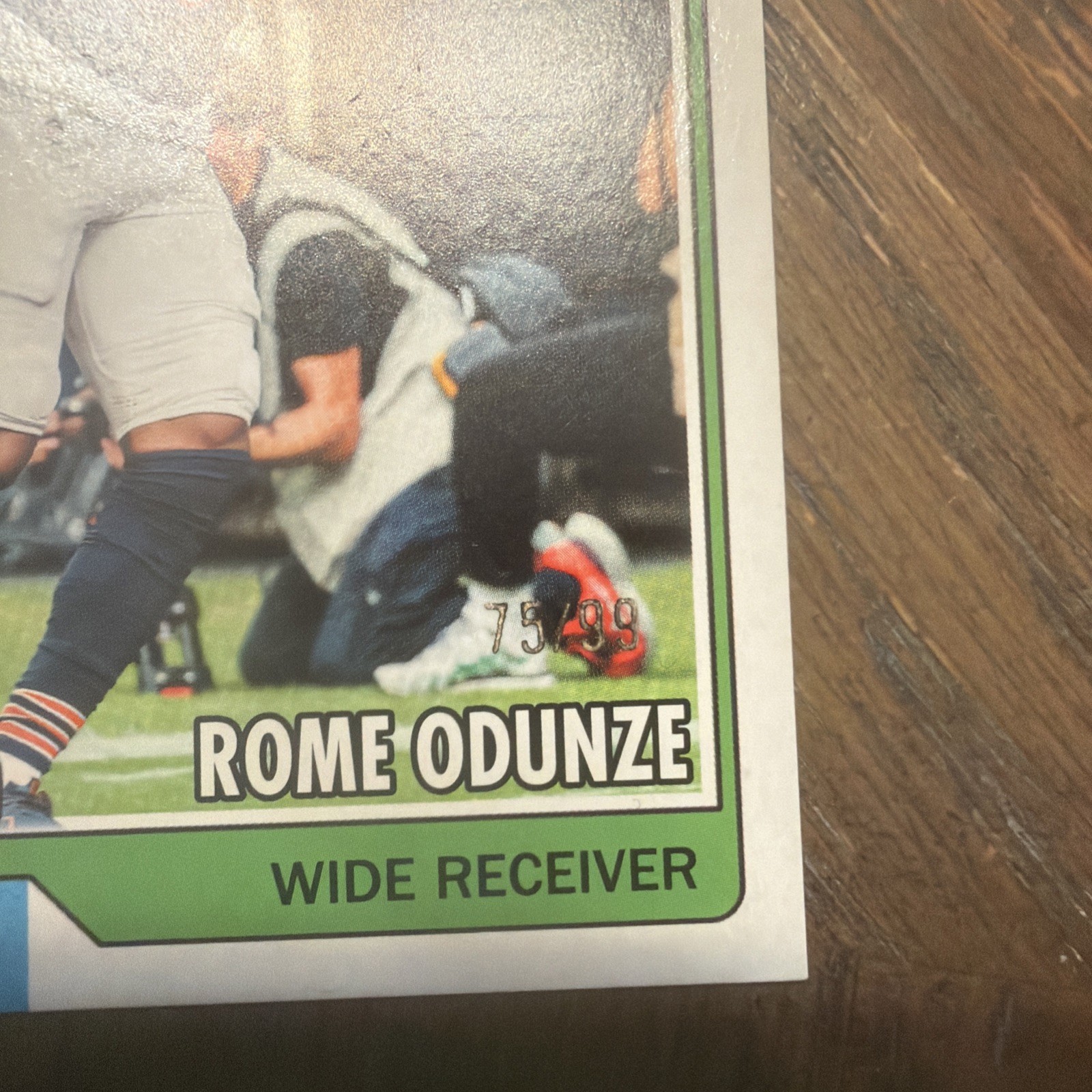 2026 Topps Flagship Football Vintage Stock Rome Odunze /99 view 3