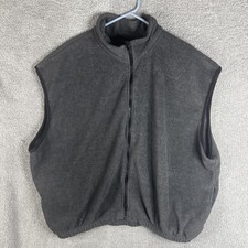 King Louie Vest Mens 2XL Gray Fleece Full Zip Made USA Stand Collar Outdoor