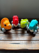 Hola Cool Run Dinosaur Friction Push And Go Chomping Mouth Set of 4 Cars