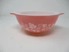Vintage Pyrex Gooseberry Cinderella Mixing Bowl Pink Milk Glass 442 1.5QT