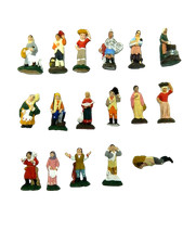 Set Pastori di Cammino in Terracotta Cm 3,5 - Quantità da Scegliere Presepe
