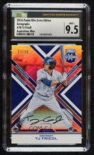 2016 Panini Elite Extra Edition Aspirations Blue 3/50 TJ Friedl CSG 9.5 Auto w6f