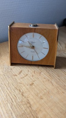 DIEHL Diletta Cavalier DESIGNER  Tischuhr- Wecker Art Deco 1950
