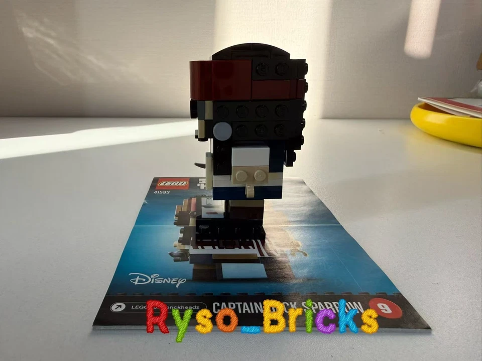 LEGO BrickHeadz 41593: Captain Jack Sparrow – Built – With Instructions - No Box Foto 2 de 4