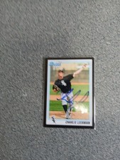 Charlie Leesman Signed In Person 2010 Bowman Black White Sox Rc A12