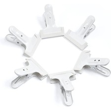 Backdrop Spring Clamps 6 Pack Large 4" Heavy Duty White | Photography Backdro...