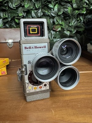 Bell & Howell 252 8mm Movie Camera Set – Triple Lens, Case, Film