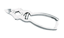 Nagelzange Doppelübersetzung gebogene Schneide Zange Doppelgelenk geriffelt 12cm