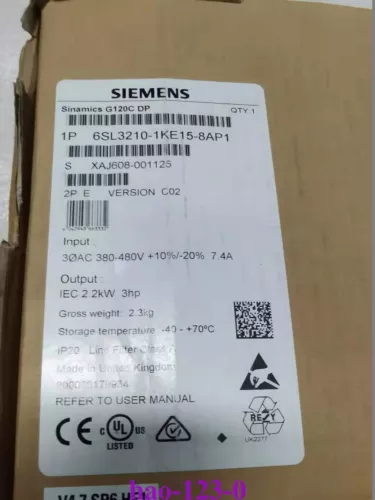 New Siemens 6SL3210-1KE15-8AP2 In Box 6SL32101KE158AP2 - Picture 1 of 1