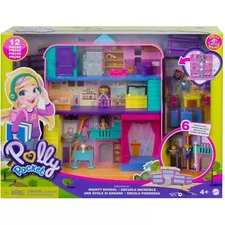 Polly Pocket Pollyville Mighty Middle School Playset With Accessories Mattel NEW