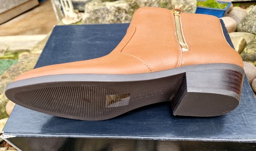 RALPH LAUREN Ladies Ankle Boot Prudence Tan Brown Leather EU 39 UK 6 MRRP £139 - Picture 14 of 14