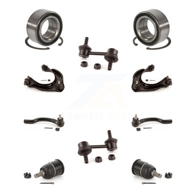 Front Bearing Upper Arm Lower Ball Joint Outer Tie Rod Link Kit (10Pc) For Honda