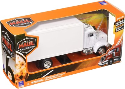 New Ray - 1:43 Scale Long Haul Trucker Peterbilt 335 Box Truck (BBNR15803D)