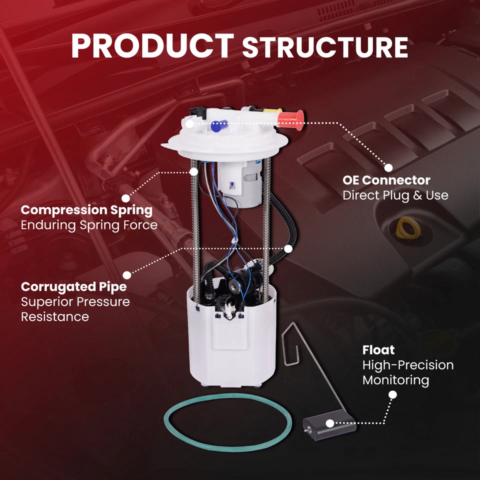Conjunto de módulo de bomba de combustible para 10-15 Chevrolet Express 1500 2500 GMC Savana 2500 Foto 4 de 4
