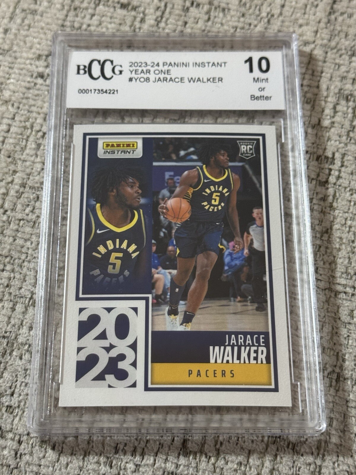 2023-24 Jarace Walker Panini Instant Year One BCCG 10 #YO8