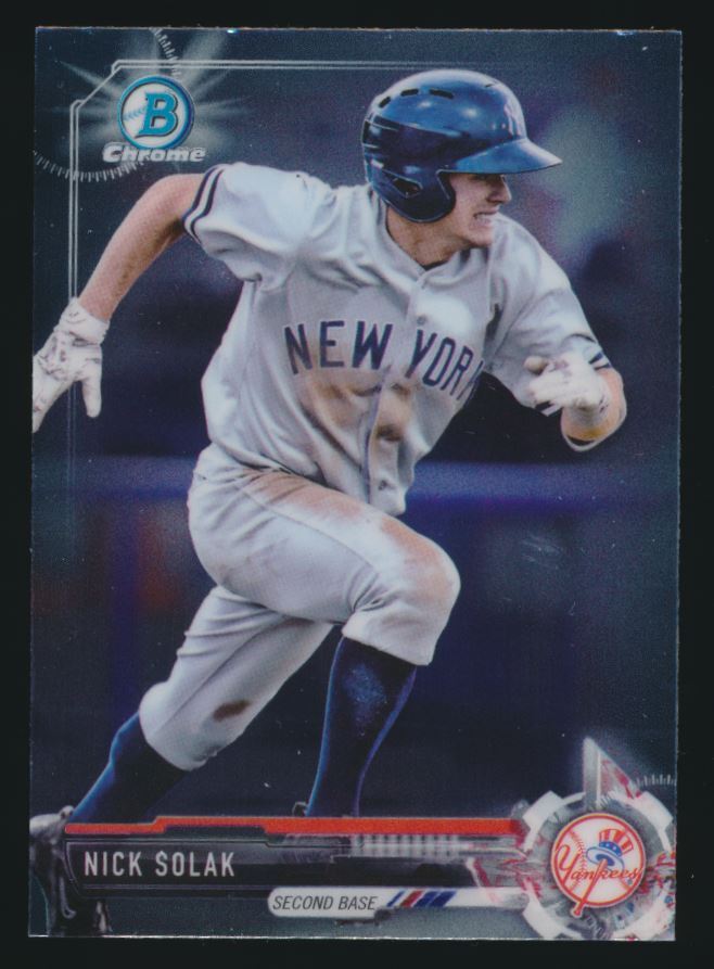 Nick Solak #BCP77 2017 Bowman Chrome Mini Baseball Chrome Propects