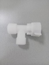T Adapter Plastic Connector Bidet, Toilet, US 7/8" 15/16" Top-bottom,1/2" Side