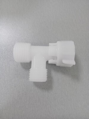 T- Adapter Connector For Bidet, Toilet, 15/16  (US 7/8'') Top-bottom, 1/2  Side 