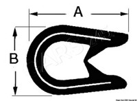 Osculati Pvc-Profil Halbflexibel Gebunden Weiß 4X6 Mm