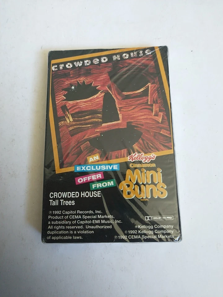 Roxette Joyride Crowded House Tall Trees Cassette Single Kellogs Cinnamon Buns - Image 2 of 4