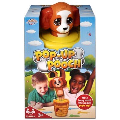 Pop Up Hündchen Spielzeug Action Spiel springender Hund Spaß Kinder Familie Party Geburtstag Geschenk