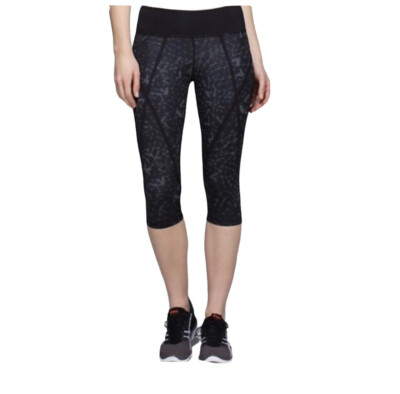 Lululemon size 6 Pedal Pace Crop Star Crushed Coal Black / BlackLuxtreme