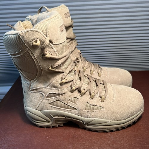 REEBOK 8" RAPID RESPONSE Men’s 8W (Women’s 10W) COMPOSITE Toe SIDE-ZIP BOOTS - Picture 9 of 13