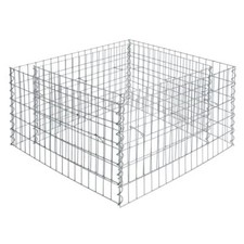 Gabionenhochbeet Hochbeet Gabione 180x90x50 cm Pflanzkorb Drahtgitter Steinkorb