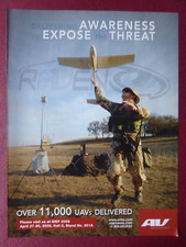 4/2009 PUB AV AEROVVIRONMENT DRONES OVER 11000 UAS DELIVERED US ARMY ORIGINAL AD