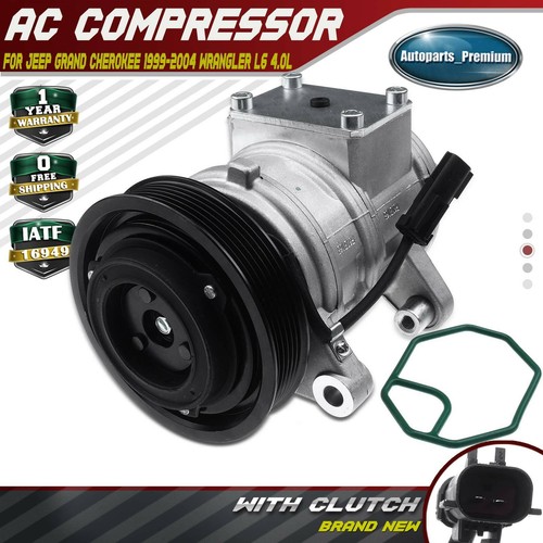 New AC Compressor with Clutch for Jeep Grand Cherokee 19992004