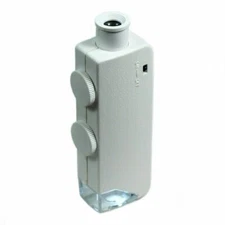Mini 160X - 200X  Zoom Lighted Microscope Jewelers Loupe Magnifying Glass