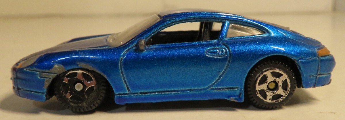 MotorMax # 6019 Porsche 996 Diecast Car 1:64 Blue Die Cast Loose