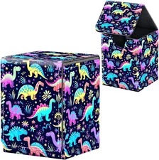 For MTG Deck Box, Fits 100+ Single Sleeved Cards, Strong Magnet Card Deck Box, P