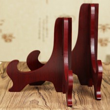 1X en Bois Présentoir Plat Rack Plaque Cadre Photo Livre Piédestal Support Home