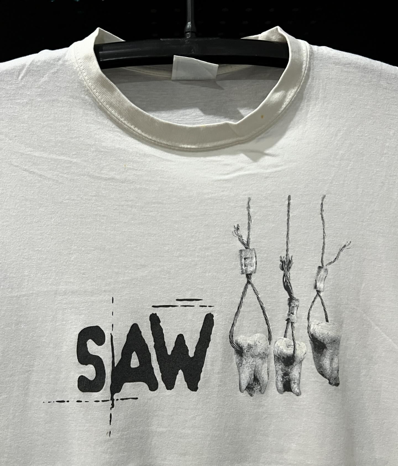 Saw Movie 90s white short sleeve Unisex T shirt Reprint tee | eBay