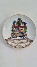 Porcelain Vintage Wall Plate Coat Of Arms Spa...
