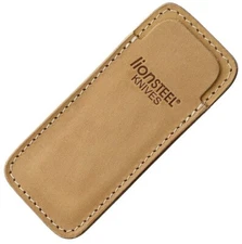 LionSTEEL Sand Vertical Leather Knife Sheath With Clip For Opera Jack Gitano