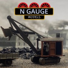 PAINTED - N Scale Gauge 1:148 Steam Shovel operator Excavator Coal 1:160