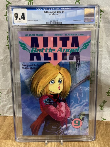 Alita Battle Angel 9 Cgc 9.4 Grade Viz Select Comic  Manga Anime Yukito Kishiro