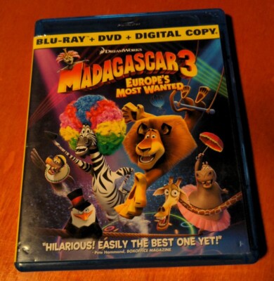 Madagascar 3 Europe's Most Wanted Blu-ray Hans Zimmer  Eric Darnell  DreamWorks