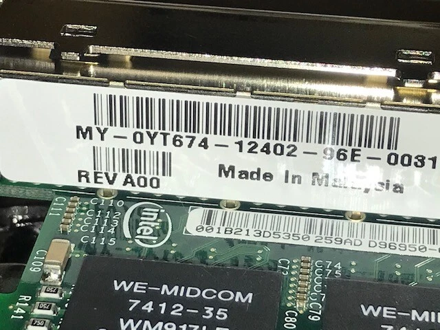 DELL INTEL PRO/1000 VT PCI-E NIC 4-PORT GIGABIT SERVER EXPI9404VT MY-0YT674 - Image 4 of 4