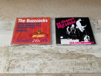 BUZZCOCKS  EVER FALLEN IN LOVE WITH SOMEONE + sick city sometimes 2 x CD SINGLES